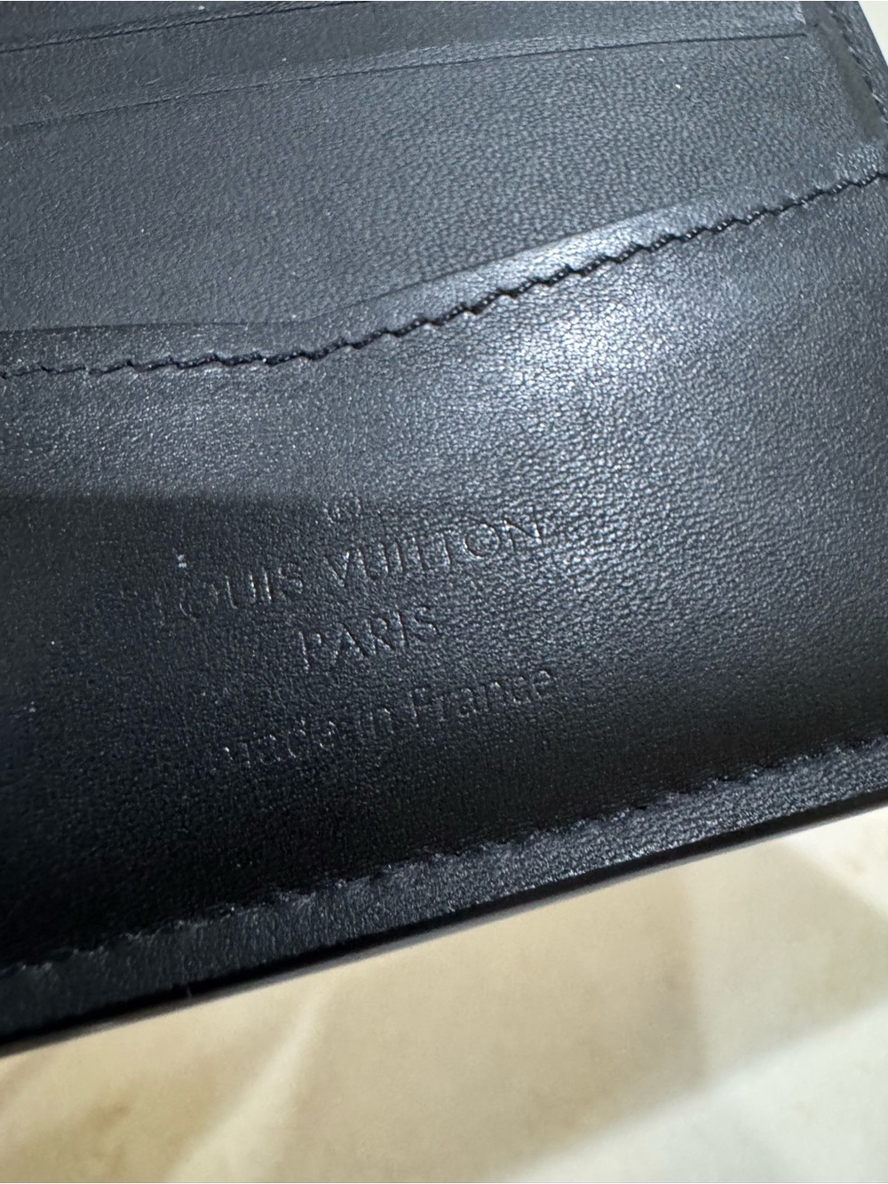 Louis Vuitton Black Damier Infini Bifold Wallet - Picture 7 of 8